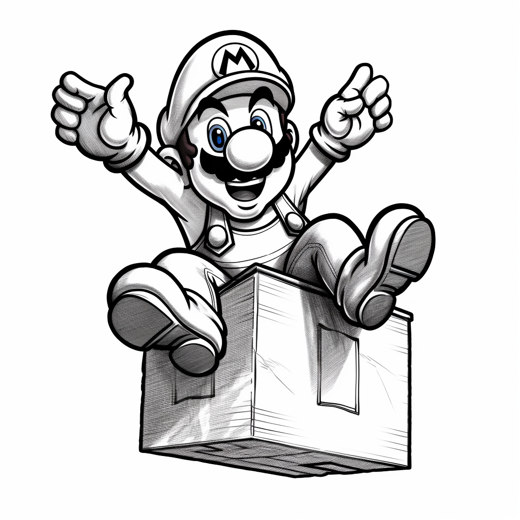 Awesome super mario bros coloring pages