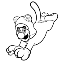 Mario luigi coloring page