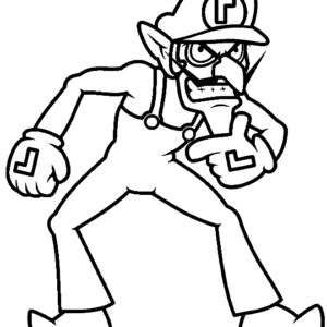 Waluigi coloring pages printable for free download
