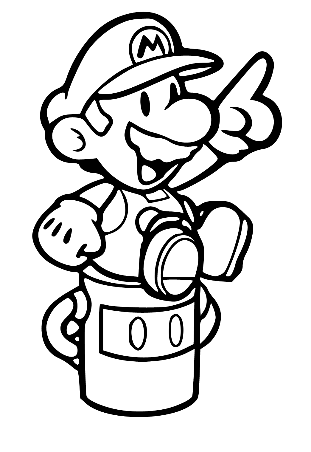 Free printable super mario up coloring page sheet and picture for adults and kids girls and boys