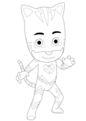 Gekko from pj masks coloring page free printable coloring pages