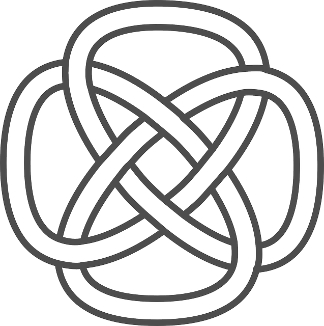 Celtic knot symbol flag vector