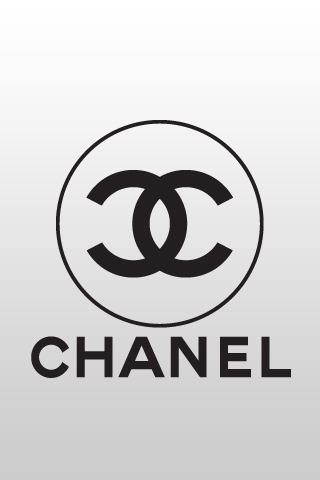 Chanel logo white iphone wallpaper iphone wallpapers