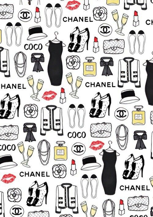 Marca chanel chanel wallpaper tumblr feminino roupas acessãrios chanel art chanel art print fashion wallpaper