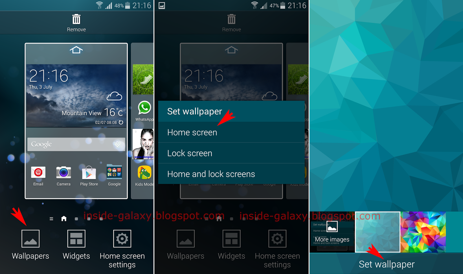 Inside galaxy samsung galaxy s how to change wallpaper in android kitkat
