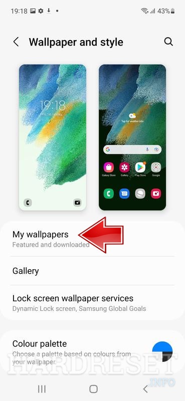 How to change wallpaper on samsung galaxy s fe g