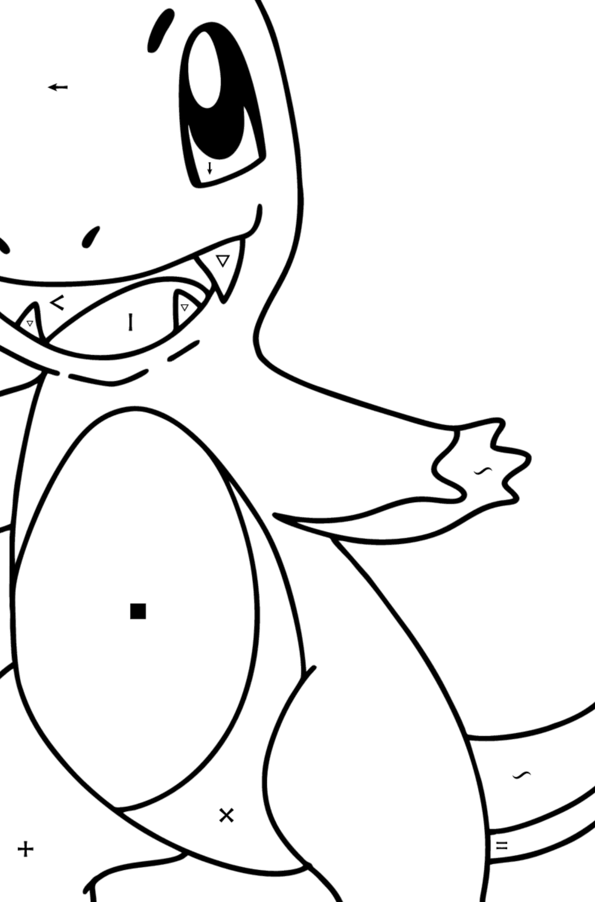 Pokãmon go charmander coloring page â online and print for free