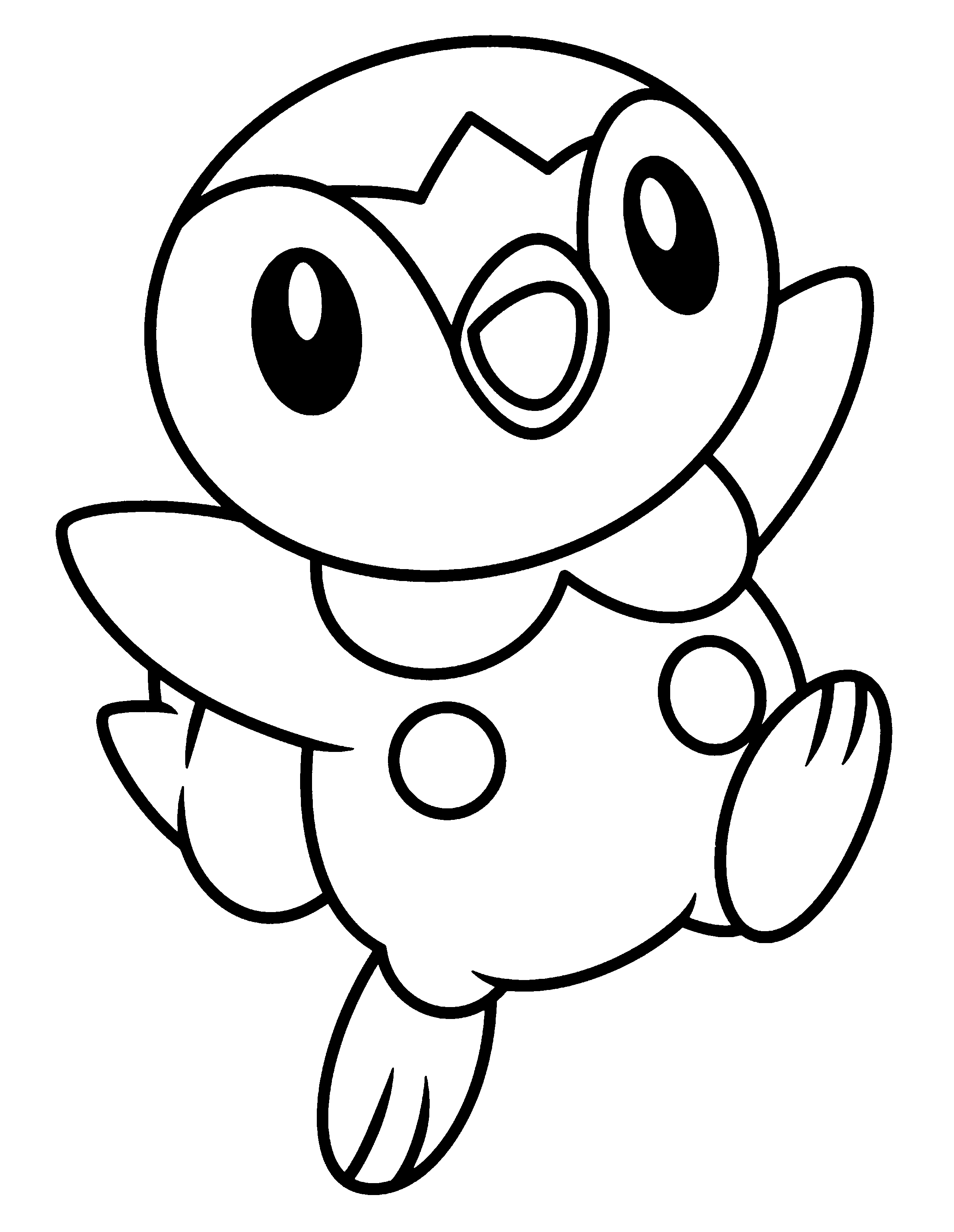 Piplup coloring page