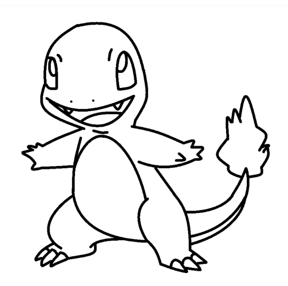Charmander coloring pages