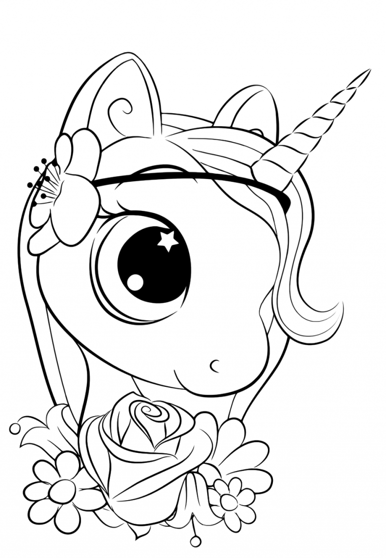 Cute unicorn coloring pages for kids unicorn coloring pages cute coloring pages animal coloring pages