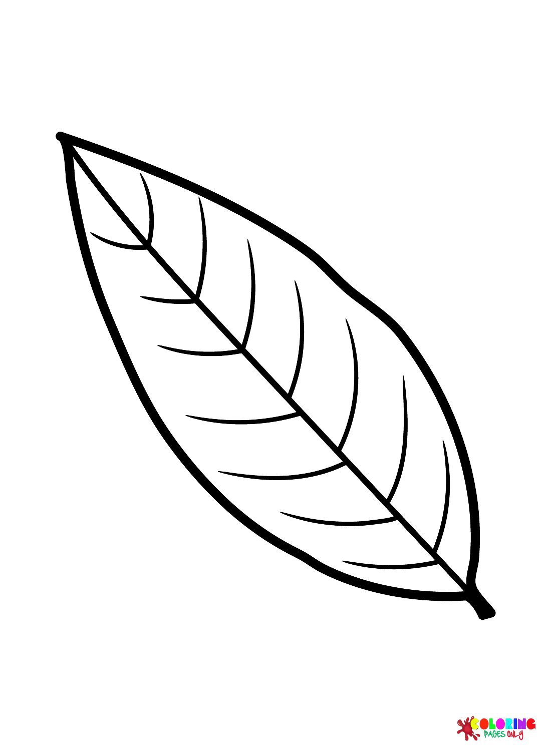 Leaves coloring pages printable for free download