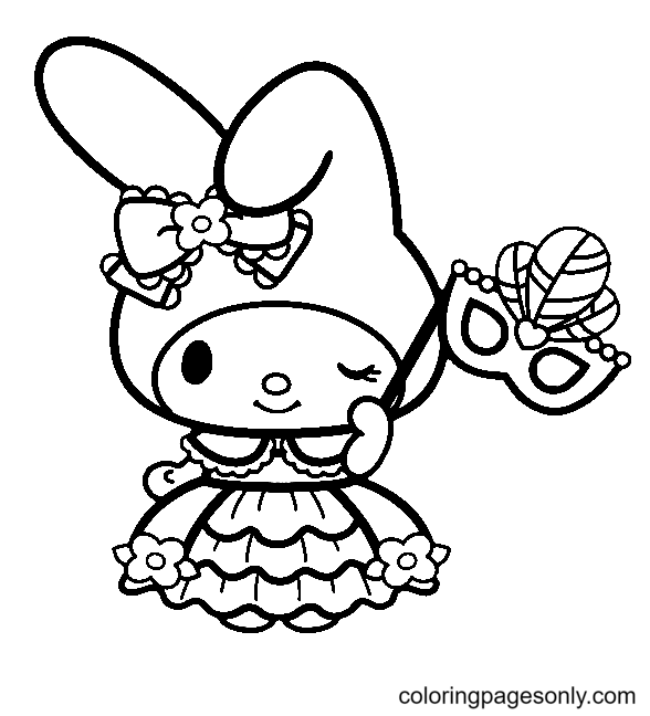 My melody coloring pages printable for free download