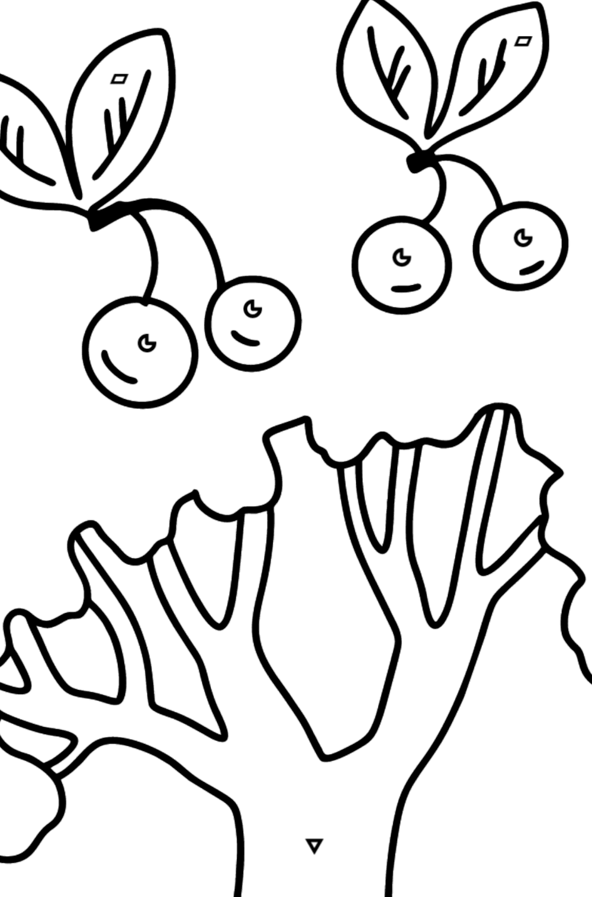 Cherry tree coloring page â online and print for free