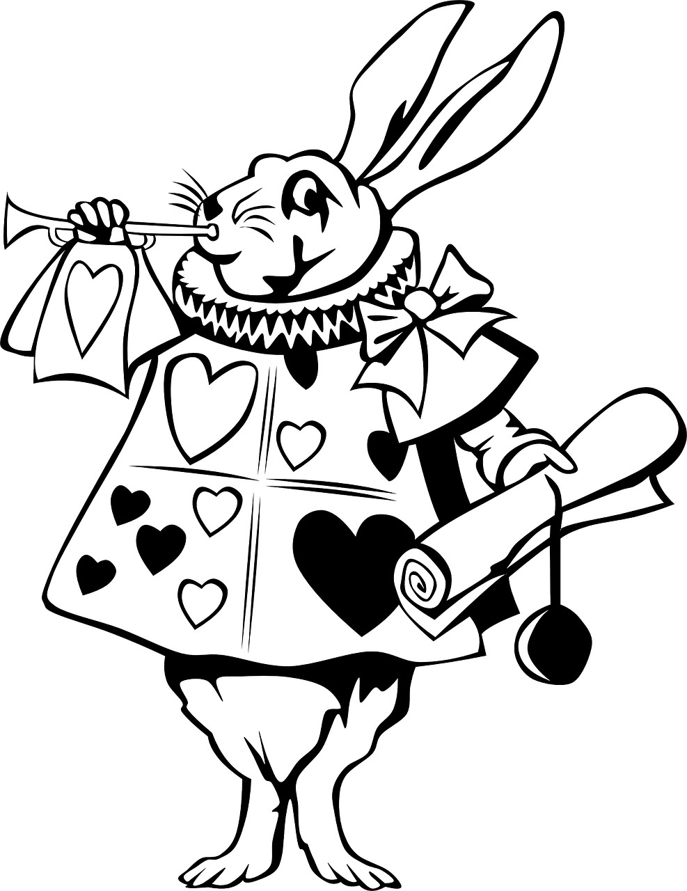Download rabbit alice in wonderland character royalty