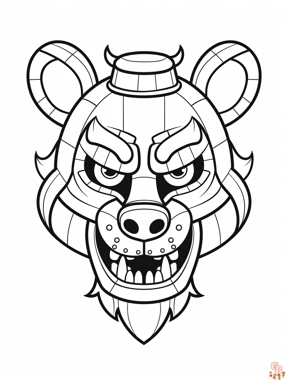 Five nights at freddys coloring pages unleash your creativity
