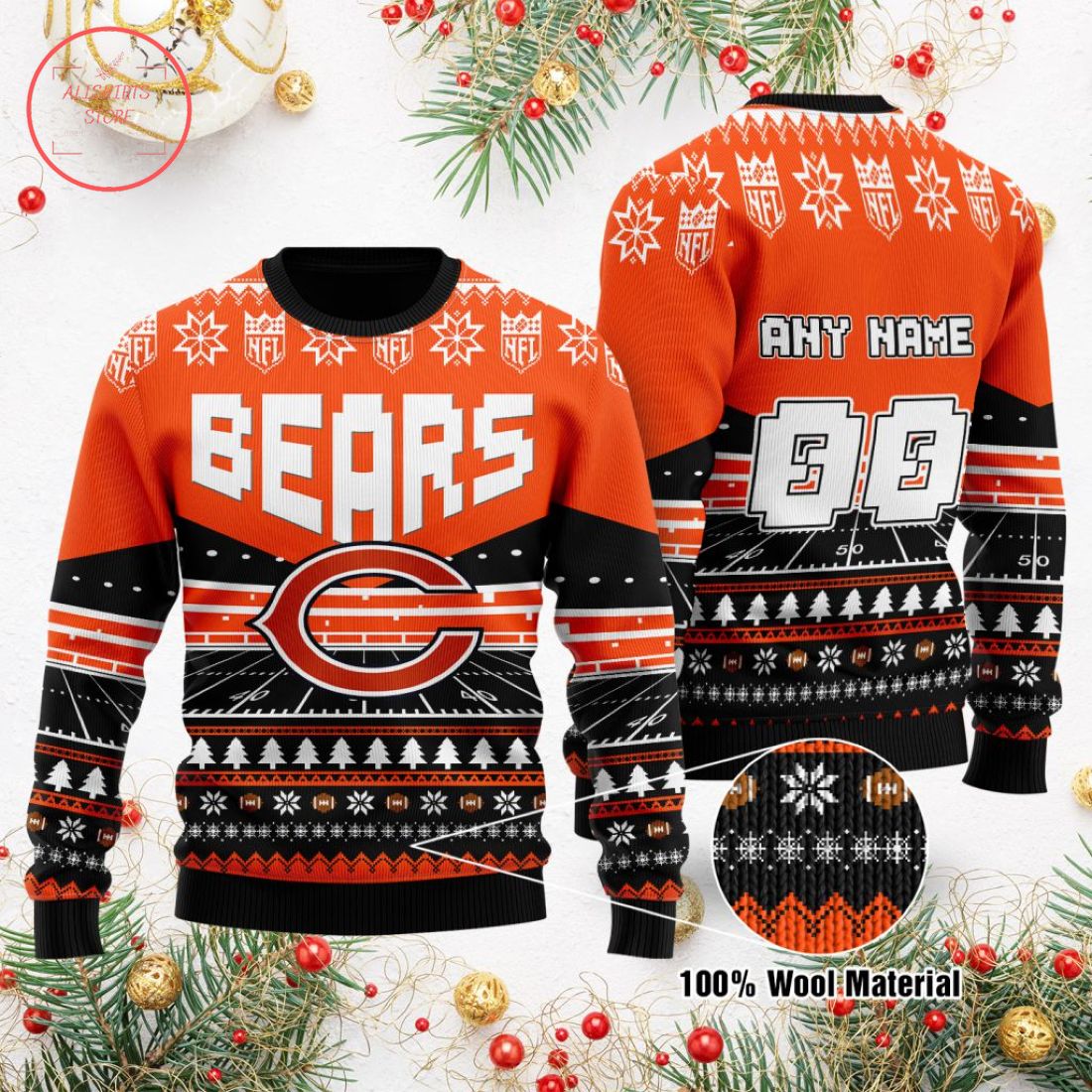 Download chicago bears christmas wallpaper Bhmpics