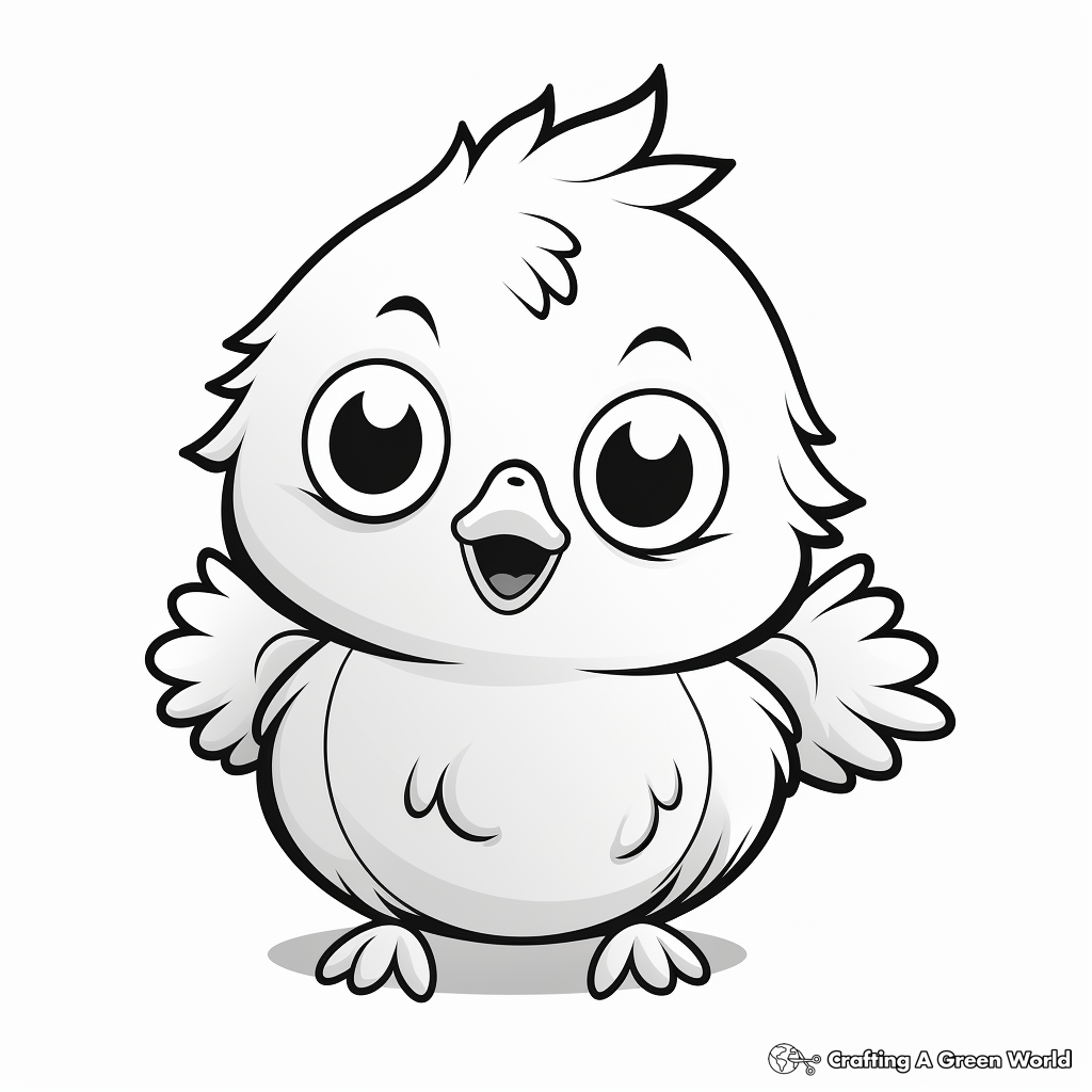 Baby bird coloring pages