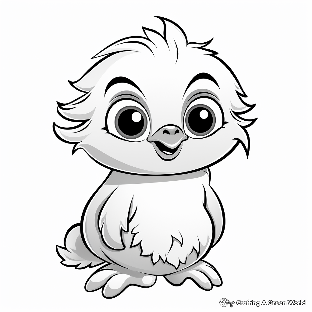 Baby penguin coloring pages