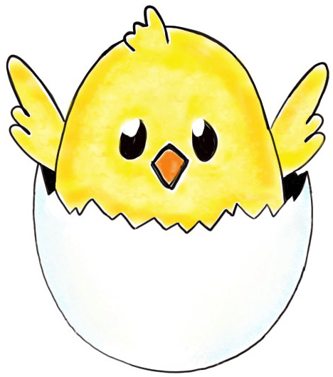 How to draw a baby chick in an egg shell for easter drawing tutorial for kids