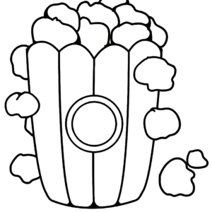 Popcorn coloring pages printable for free download