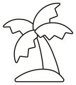 Palm tree coloring pages free coloring pages