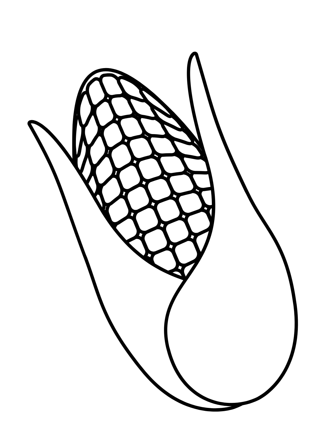 Corn coloring pages printable for free download