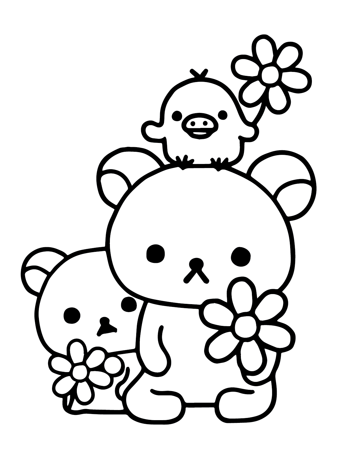Rilakkuma coloring pages printable for free download
