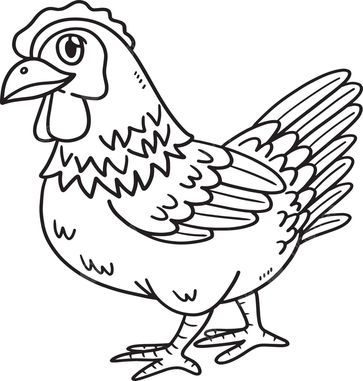 Cute chick coloring page png transparent images free download vector files
