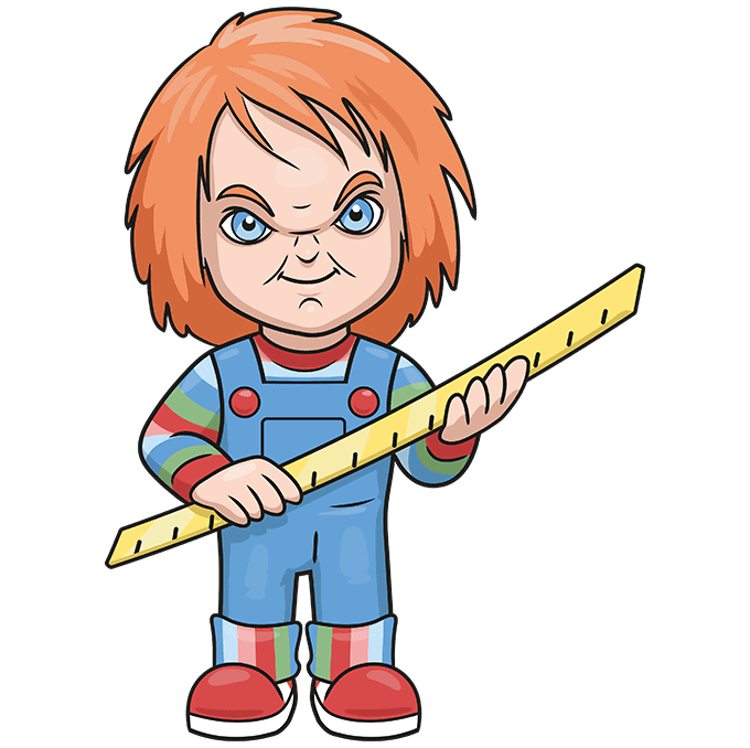 How to draw chucky