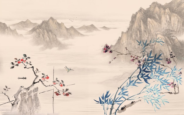 Page traditional chinese painting images
