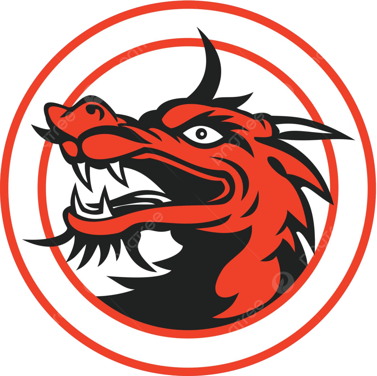 Chinese dragon head vector art png images free download on