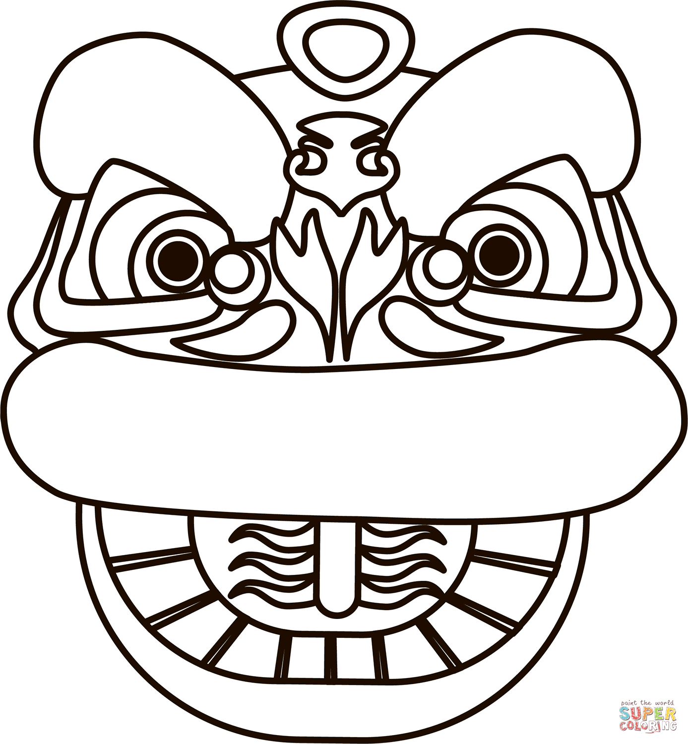Chinese dragon coloring page free printable coloring pages