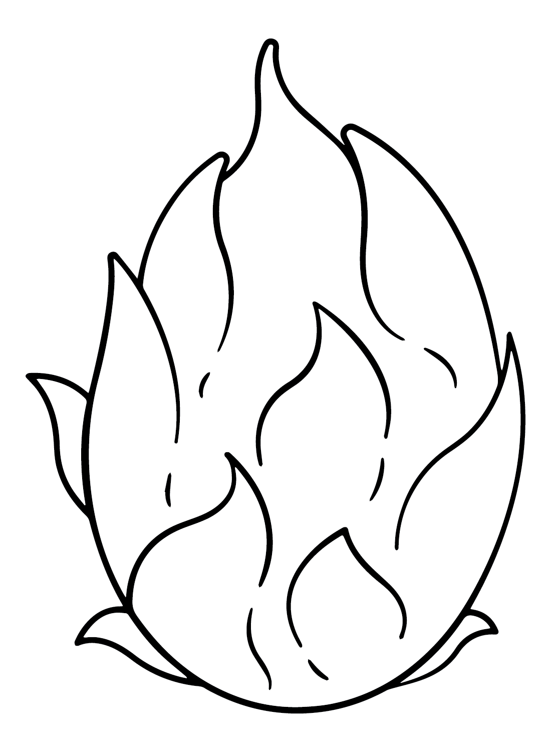 Dragon fruit coloring pages printable for free download