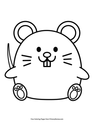 Chinese zodiac rat coloring page â free printable pdf from
