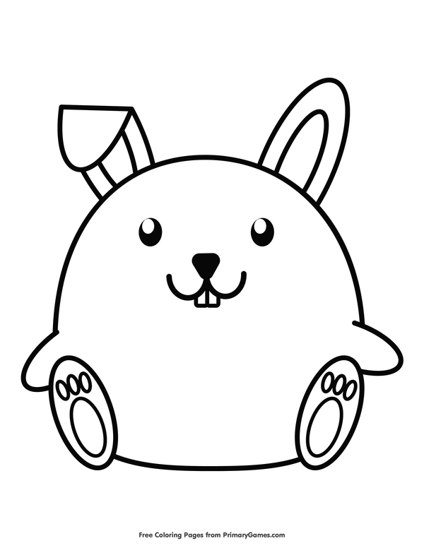 Chinese zodiac rabbit coloring page â free printable ebook new year coloring pages chinese zodiac rabbit rabbit colors
