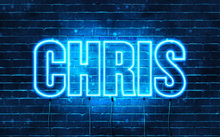 Download wallpapers chris k wallpapers with names horizontal text chris name blue neon lights picture with chris name for desktop free pictures for desktop free