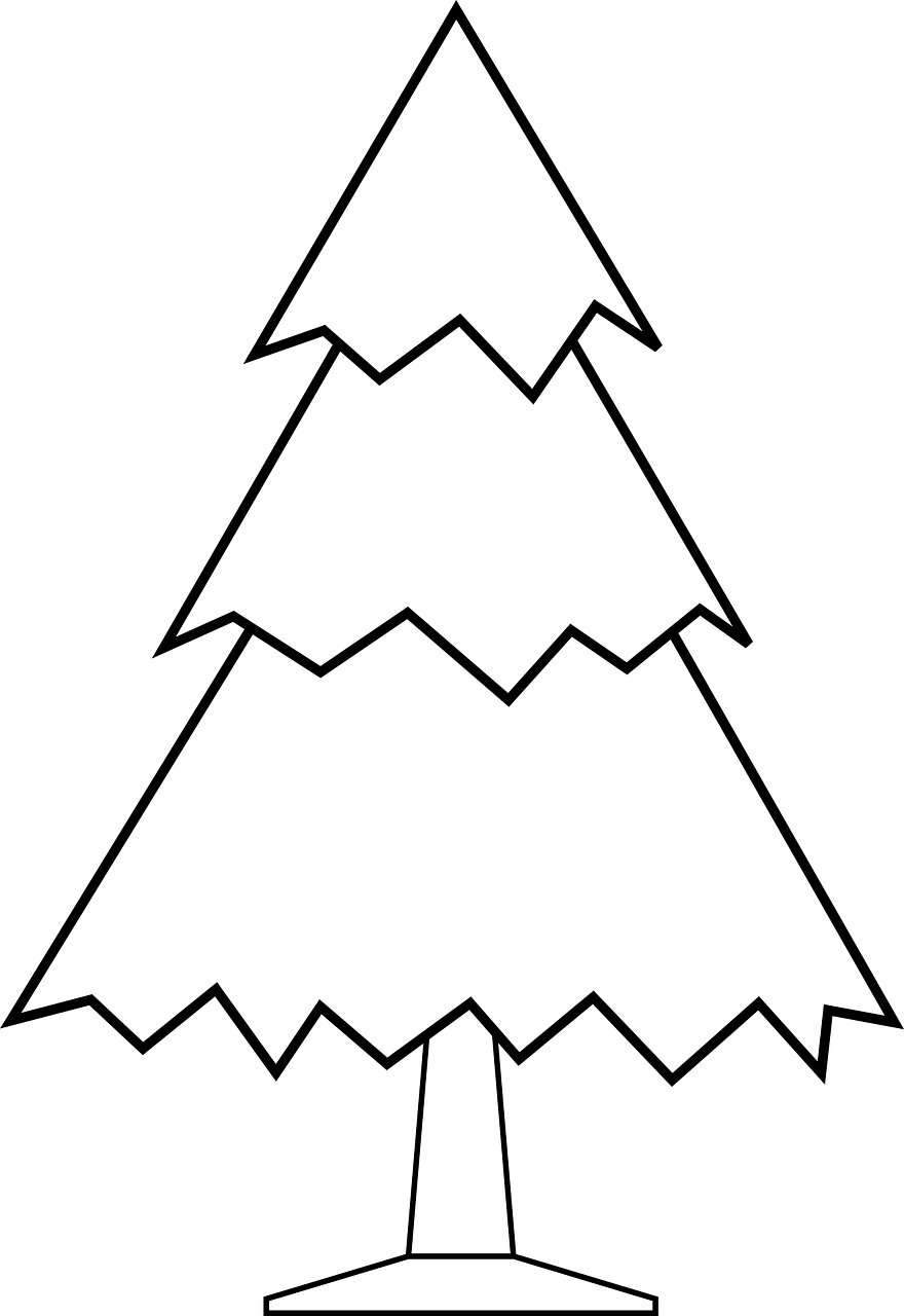 Free printable christmas tree loring pages lour and design your own christmas trees