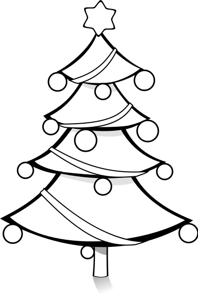 Christmas tree clip art image