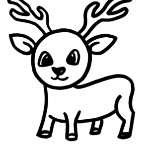 Deer coloring pages printable for free download