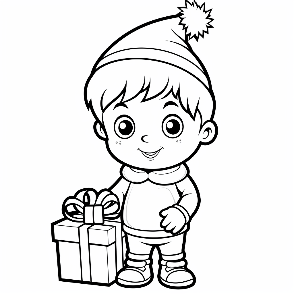 Easy christmas coloring pages for toddlers