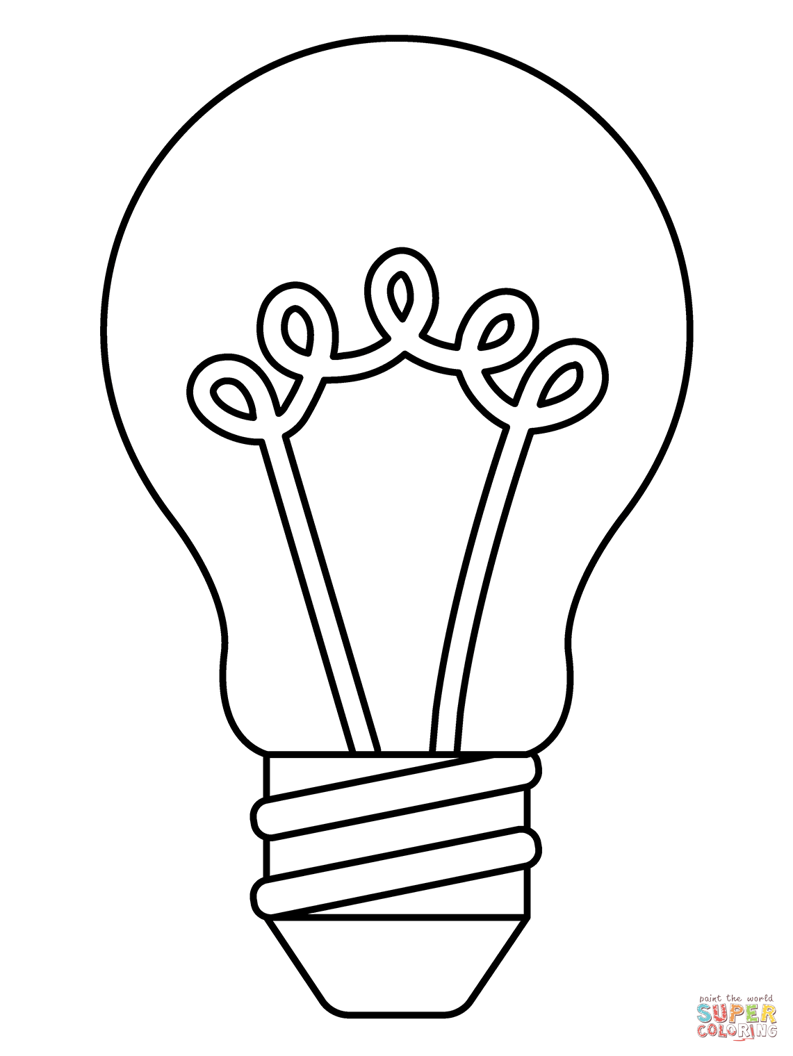 Light bulb emoji coloring page free printable coloring pages