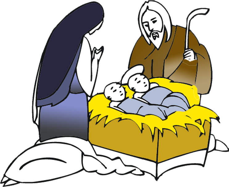 Transparent nativity scene clipart