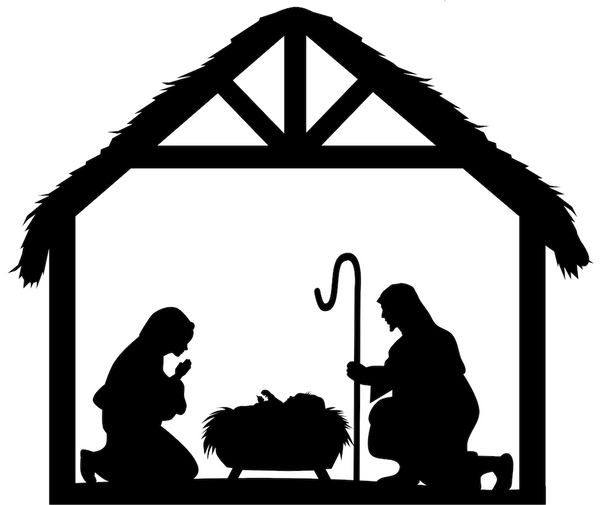 Nativity scene svg and png