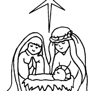 Religious christmas coloring pages printable for free download