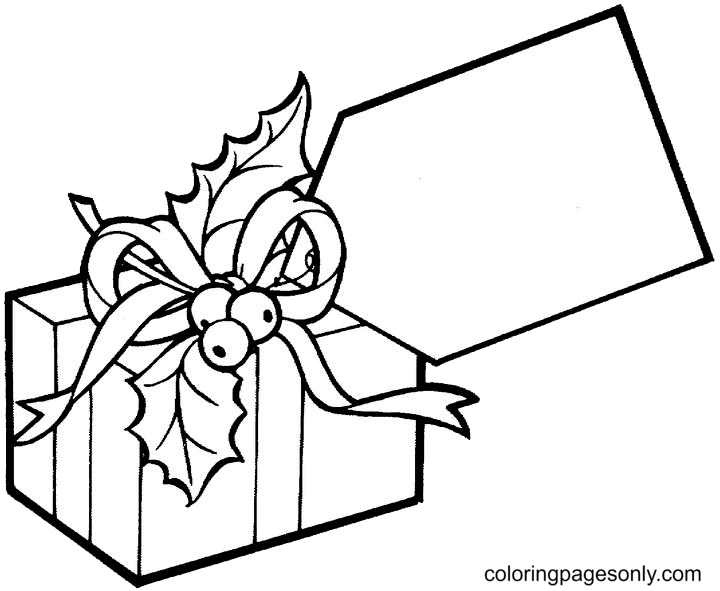 Christmas gifts coloring pages printable for free download