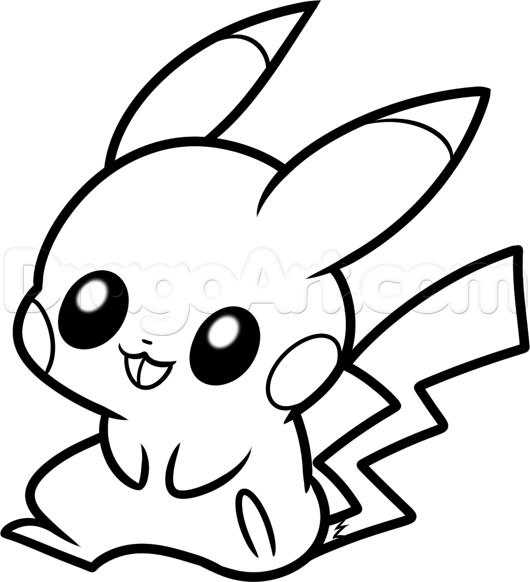 How to draw baby pikachu step by step drawing guide by dawn â