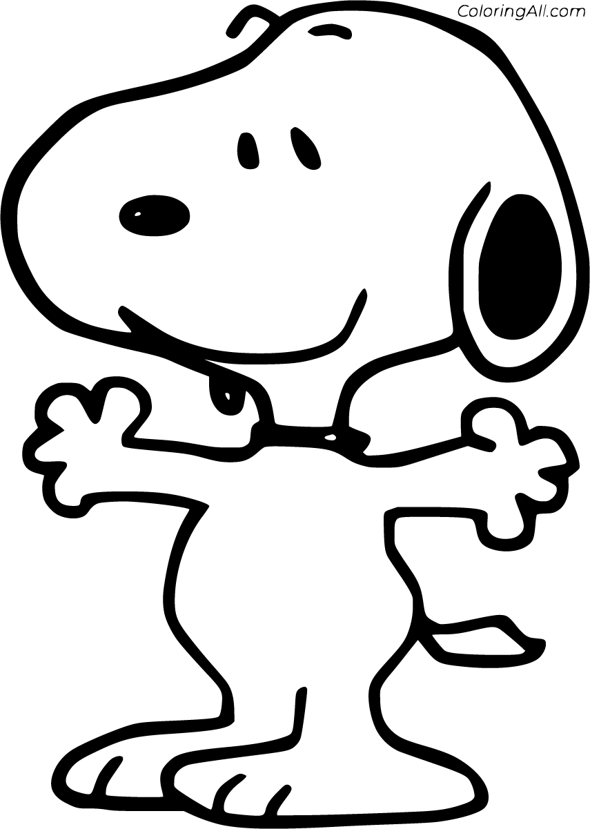 Color your world with snoopy coloring pages
