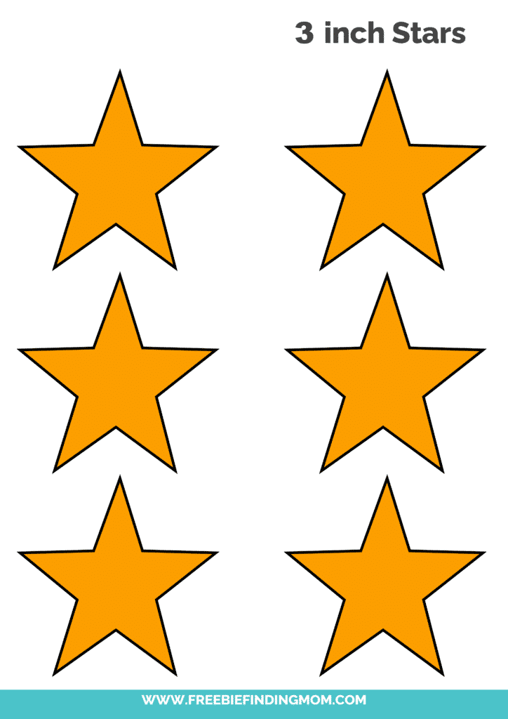 Free printable star templates
