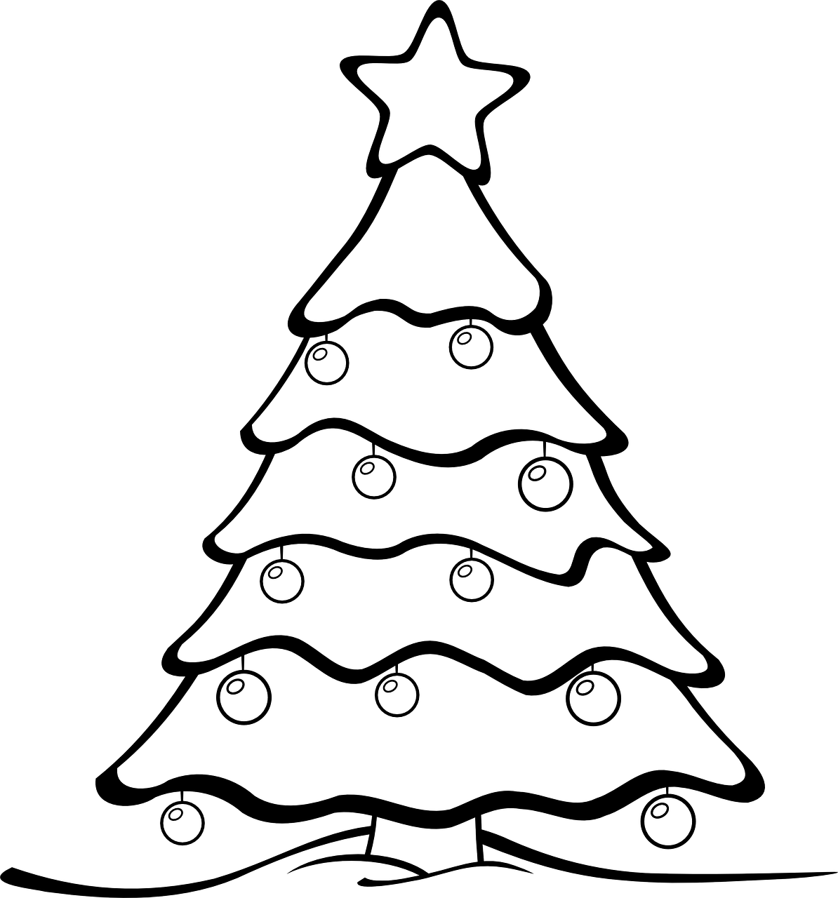 Free printable christmas tree loring pages lour and design your own christmas trees