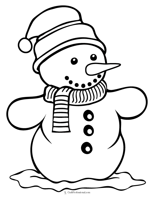 Christmas coloring pages for kids free